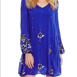Free people blue Oxford dress